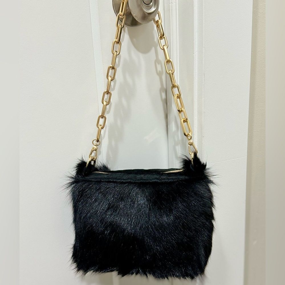 Handmade Genuine Goat Hair-on Hide Purse/Shoulder Bag/ Crossbody